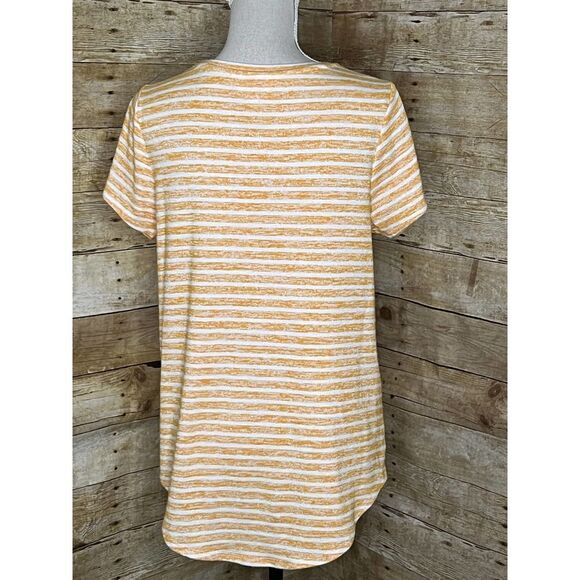 MARKET & SPRUCE CASUAL CLASSIC EVERYDAY WEAR STRIPED STRETCH T-SHIRT SZ. MEDIUM - Picture 3 of 4